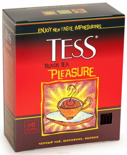 Чай "TESS" Pleasure черн.100пак 1/9