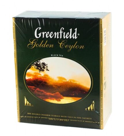 Чай "Гринфилд" Голден Цейлон черный 100пак*2г с/я 1/9