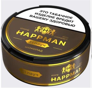 Жевательный табак "HAPPMAN" с аромат. шоколад