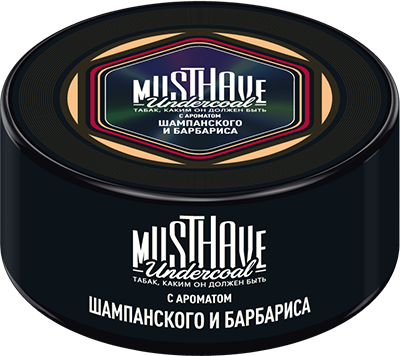 Табак д/к Must Have Шампанское, барбарис 25г 1*4*20