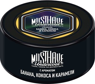 Табак д/к Must Have Банан, Кокос, Карамель 25г 1*4*20