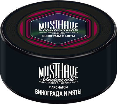 Табак д/к Must Have Виноград, мята 25г 1*4*20
